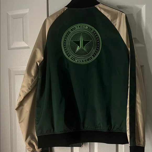 Jeffree Star Green and Beige Bomber Jacket - Picture 4 of 4